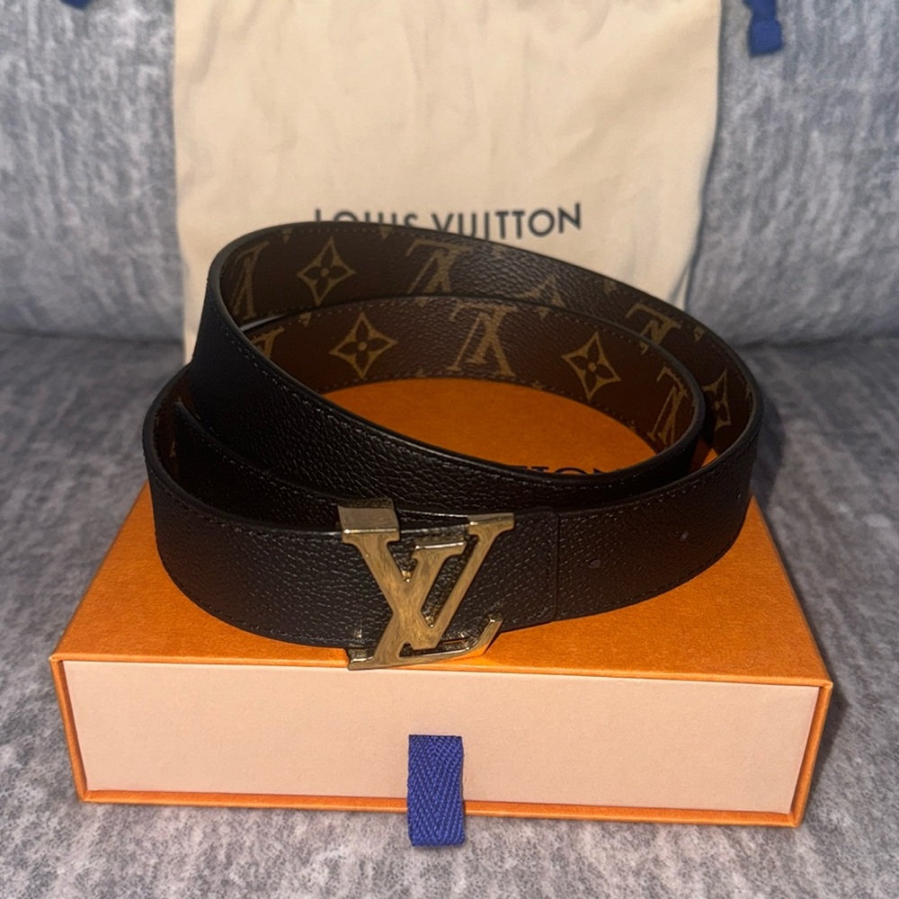 AUTHENTIC LV MNG REVERSIBLE BELT 85